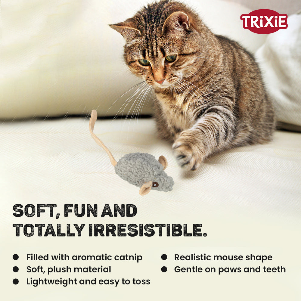 Trixie Mouse Plush Catnip – Interactive Cat Toy (7 cm)